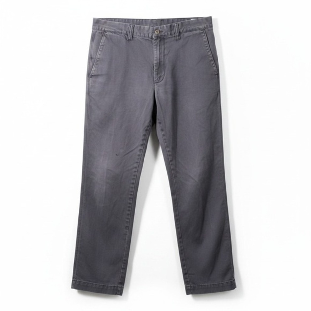 Eddie Bauer Heritage Chino Pants 34x34 Grey Cotton Straight Leg‎ Mens Casual
